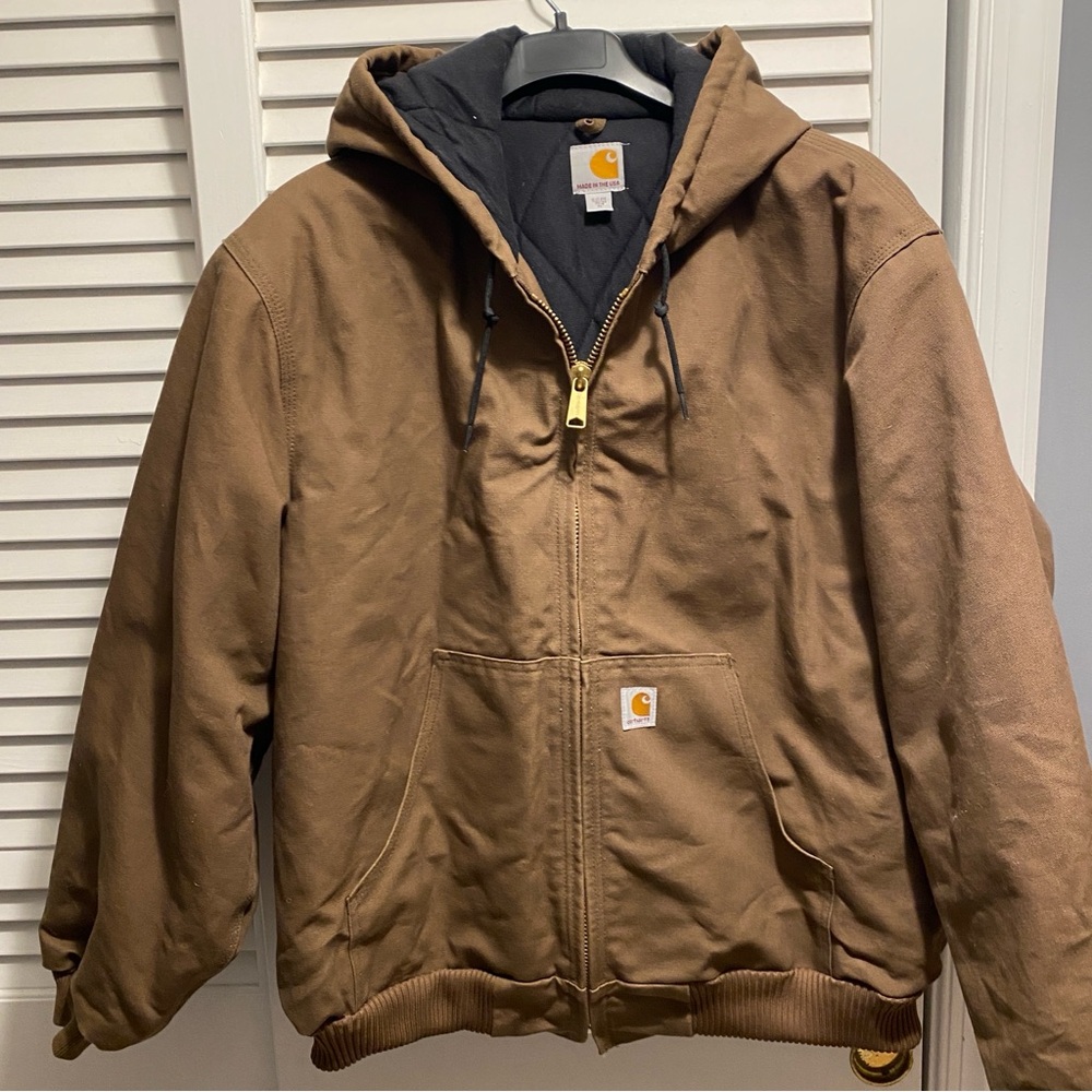NWOT Carhartt J140 Jacket Men’s XL Dark Brown Loose Fit Insulated Quilted Lined